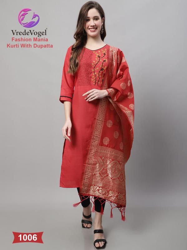 VredeVogel Fashion Mania Cotton Exclusive Designer Readymade Suit